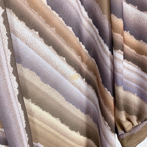 Vintage Risa Ann New York Polyester Gradient Art To Wear Dress 16 16.5 - Picture 3 of 8